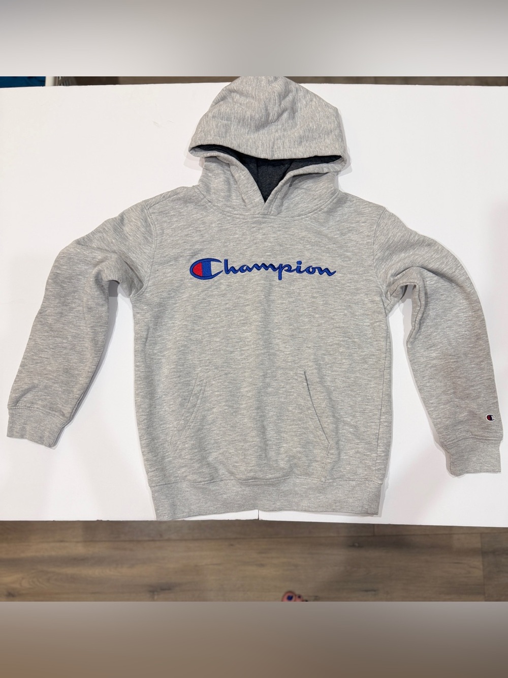 NWOT Kids 10/12 Athleisure Champion Gray Hooded Sweatshirt